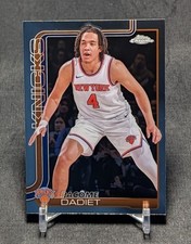 Pacome Dadiet 2025/26 Topps Chrome NBA Basketball Card #111 New York Knicks