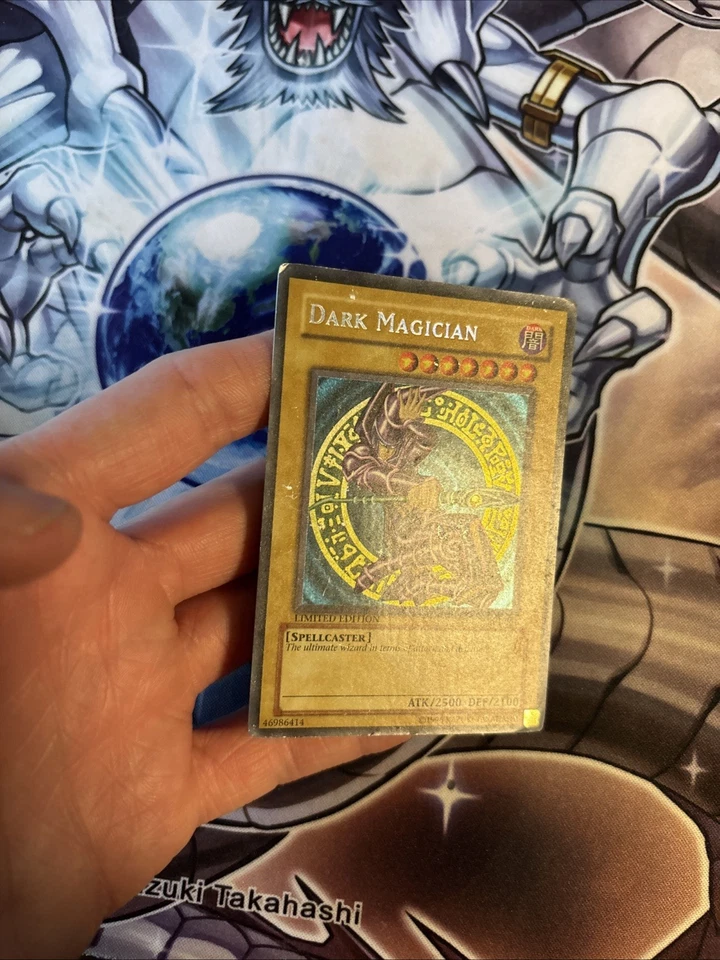 (13) Dark Magician BPT-001 Secret Rare Yu-Gi-Oh Card Reverse Foil Misprint HP - Image 3 of 4
