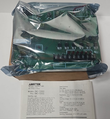 New AMETEK National Controls Corp NCC DNC-T2006-A10 Dust Collector Program Board