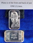 1974 The Lincoln Mint Actor Humphrey Bogart 1 Troy Oz 999 Fine Silver Bar