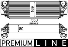 MAHLE CI185000P Ladeluftkühler LLK Turbokühler Kühler für BMW für Alpina 