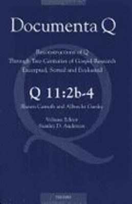 Q11: 2b-4. the Lord's Prayer: Volume Editor: S.D. Anderson by Sd Anderson: New
