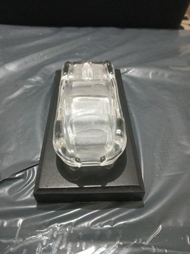 Crystal Glass Jaguar E Type Display Model On Plinth by Formen Magic Crystal - Picture 4 of 5