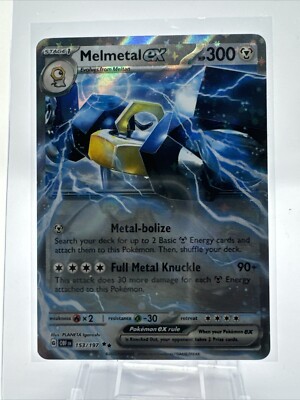 Melmetal ex 153/197 Double Rare Obsidian Flames Pokemon Card - NM Near Mint | eBay Melmetal ex 153/197 Double Rare Obsidian Flames Pokemon Card - NM Near Mint | eBay
