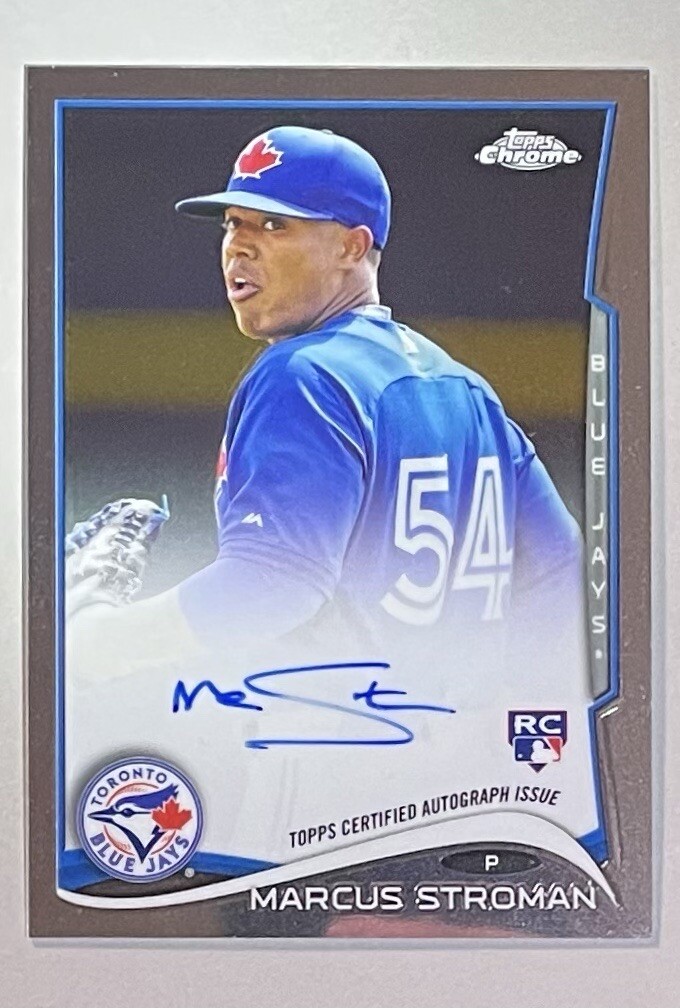 2014 Topps Chrome, Marcus Stroman (RC) Rookie Auto, Card# MST, Yankees