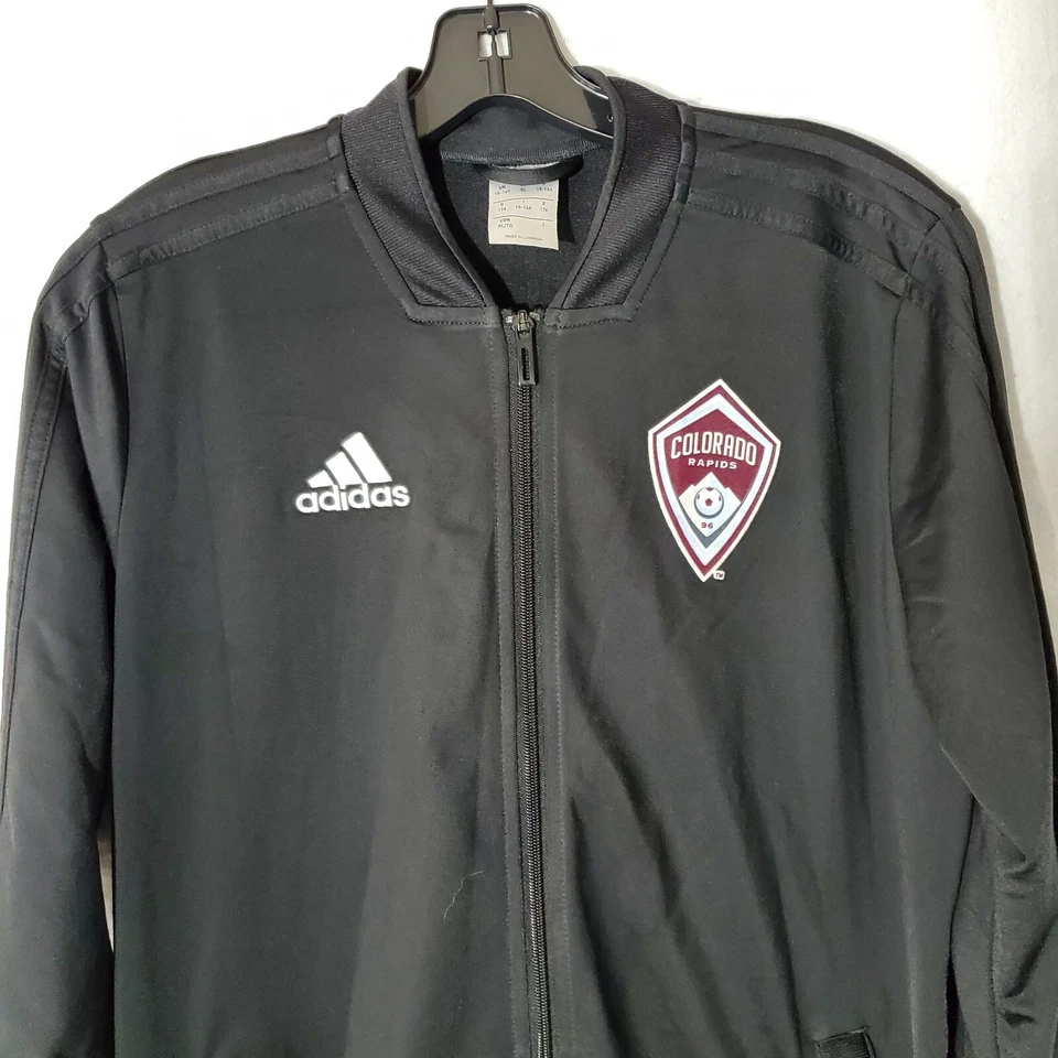 Colorado Rapids полный молнии спереди Track куртка мужская маленький подросток XL #68 MLS Adidas - Изображение 4 из 4