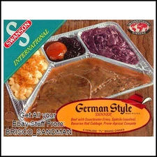 Fridge Fun Refrigerator Magnet SWANSON INTERNATIONAL TV DINNER: GERMAN Retro