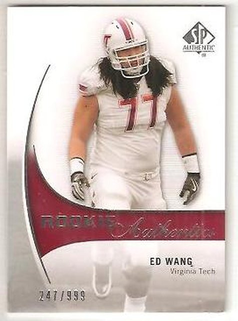 Ed Wang SP Authentic #189 Base