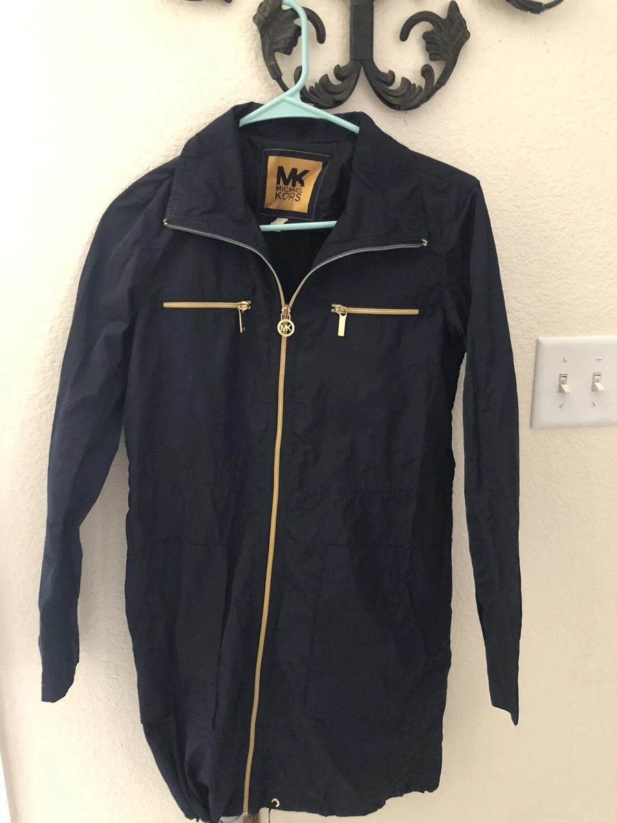 Michael kors MK Windbreaker Navy Blue Jacket Women s XS
