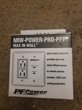 Panamax PFpOWER MIW-POWER-PRO-PFPIN in wall power 2 outlets surge protector EF