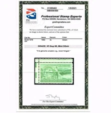 EXCEPTIONAL GENUINE SCOTT #1019 MINT PRISTINE OG NH PSE CERT GRADED XF-SUPERB-95