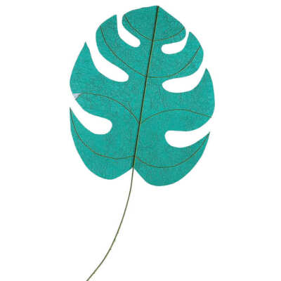 Monstera-Aufsteller Blatt-Deko Monstera-Blatt 60 x 63 cm petrol Pappe mit  Stiel | eBay.de