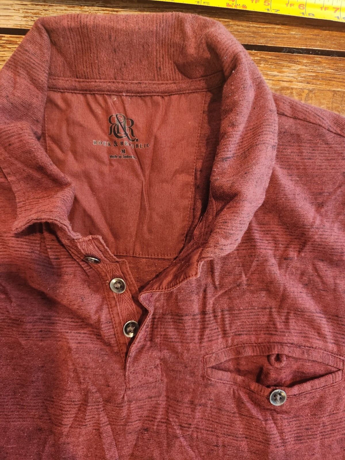 True Religion Polo Shirt Mens Medium Red Short Sleeve Embroidered Logo #S70 thumbnail 2