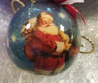 Vintage 1993 COCA COLA Santa Clause Christmas Ornament ~ 3” Ball ~ Coke Brand — photo 2