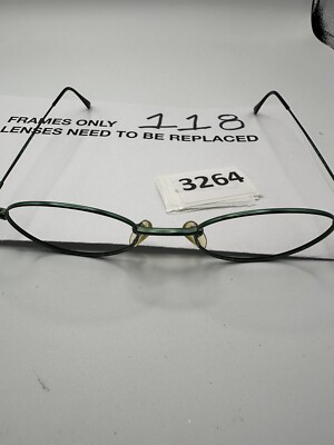Luxottica Eyeglasses Frame 1276 T268 49 20 135 Green Full Rim