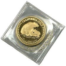 1999 The Great Seal of California Gold Bear With Cub 1 oz 9999 Fine Round Sealed 4050.00 per troy oz