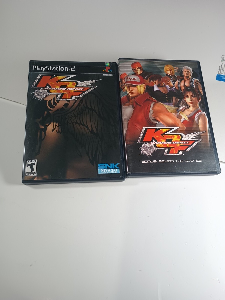 King of Fighters KOF: MAXIMUM IMPACT PS2 2 DISCS,1 Manual, Tested