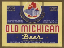 Vintage Old Michigan Beer Ad Reproduction Metal Sign FREE SHIPPING