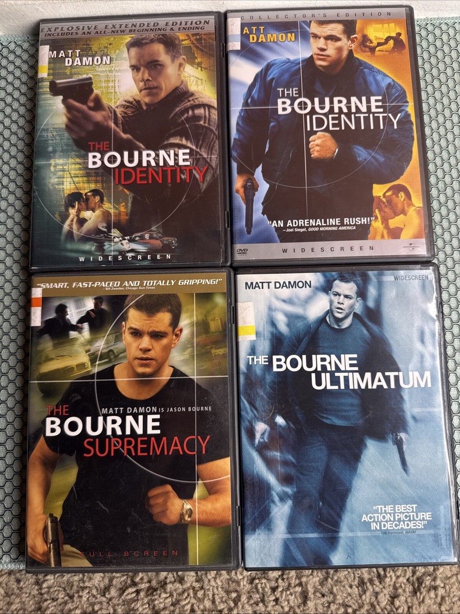 Bourne Trilogy 3 Movie Collection, Identity Supremacy Ultimatum
