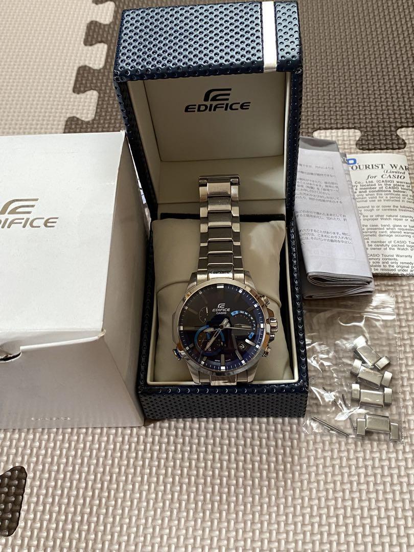 CASIO EDIFICE EQB700 Blue Solar Bluetooth Watch Stainless