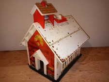 Vintage 1971 Fisher Price Little People Play School House Play Family School