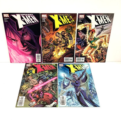 Marvel Comics Uncanny X-Men #455, 456, 457, 458, 459. (Punisher Game Poster) (5)