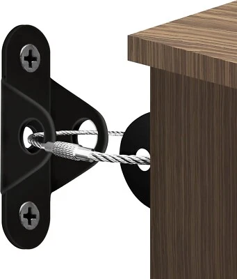 Furniture Straps (10 Pack) Baby Proofing Metal Anti Tip Furniture Anchors Kit