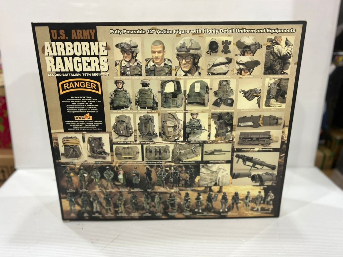 HOT TOYS U.S. ARMY AIRBORNE RANGERS SECOND BATTALION 75TH