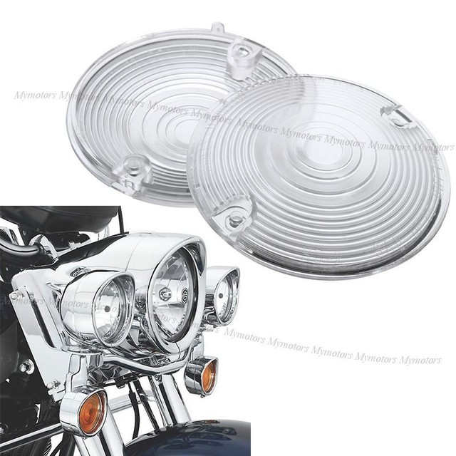 Turn Signal Light Clear Lens Cover fit For Harley Touring Road King