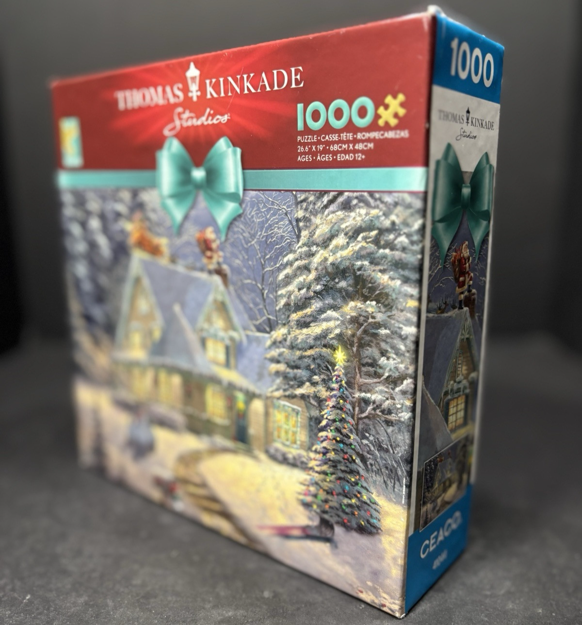Thomas Kinkade Studios Puzzle 1000 Piece Christmas Midnight Delivery 26 ...