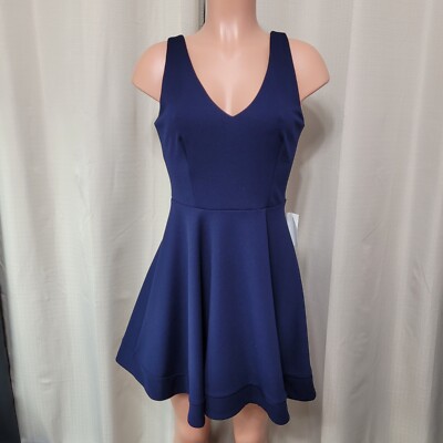 B. Womens Dresses B Darlin Sleeveless Party Dress B Darlin Juniors'  Open-Back Fit Flare Dress