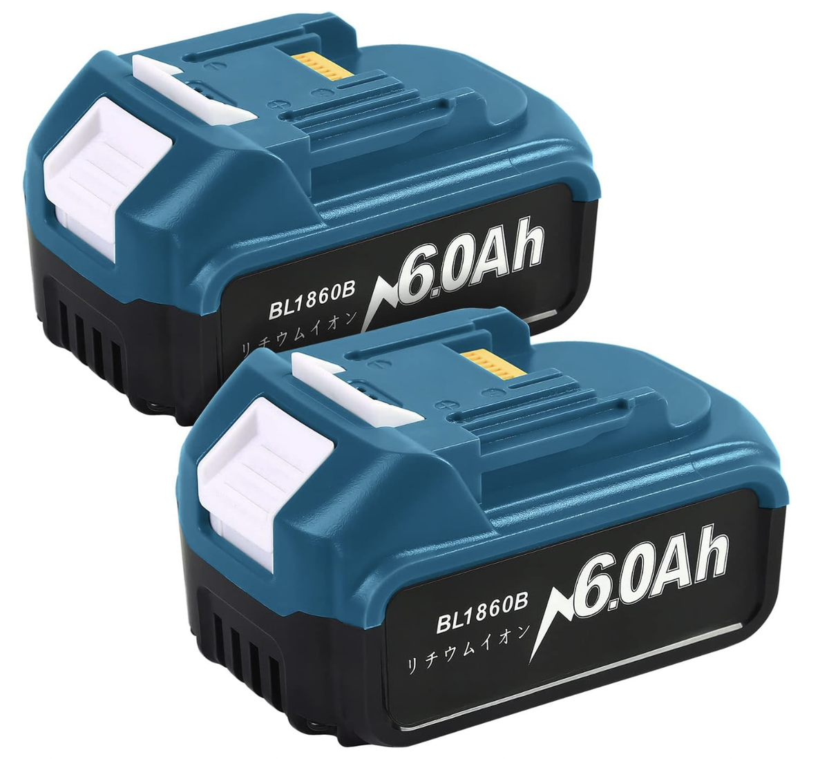 Makita 18v Battery BL1860B 6.0Ah LED Remaining Power Indicator Set 