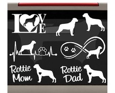 7-Count Rottweiler Rottie Mom Dad Dog Decal Sticker for Car Window BG 270