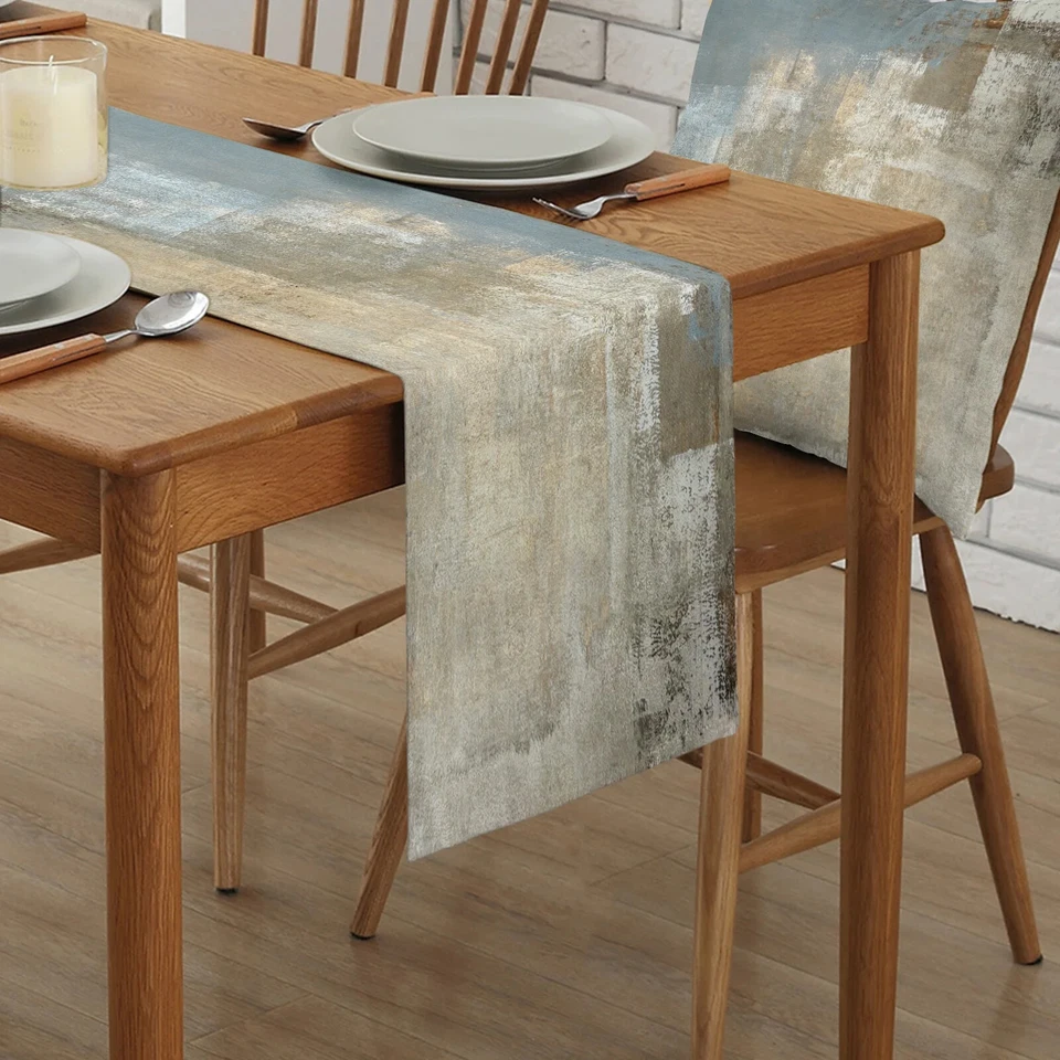 Oil Painting Abstract Art Table Runner Home Decor Dinner Table Mats Table Decor - Image 2 of 4