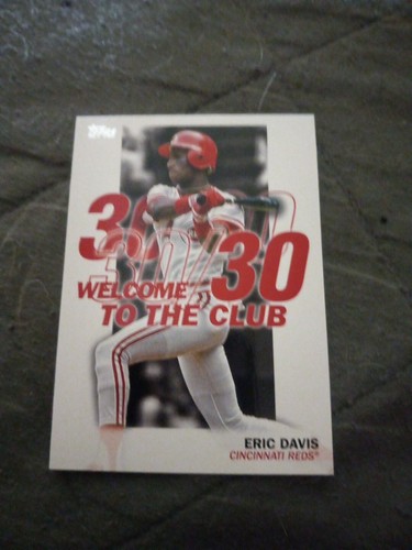 2023 Topps Welcome To The Club Eric Davis WC-6. Sales Support Rescue Cats.