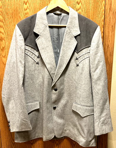 Vintage 70s Mens Sz 46 Western PIONEER WEAR Blazer Cowboy Rockabilly Jacket USA