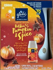 GLADE AUTOMATIC SPRAY UNIT  1 SPRAY REFILL GOLDEN PUMPKIN SPICE LIMITED EDITION