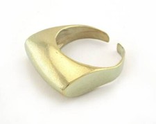 Adjustable Ring raw Brass 18.5mm 8.5US inner size  3282 ring27