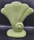 Vintage Red Wing Pottery Speckled Willow Green Vase #899