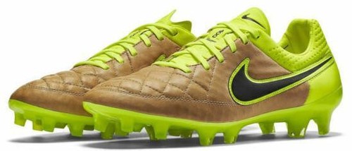 Nike Tiempo Legend IV Fg- Mens- Size 6 - Black Green-[454316-013