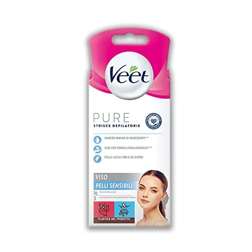 Veet Strisce Viso Ipoall 16pz - Immagine 2