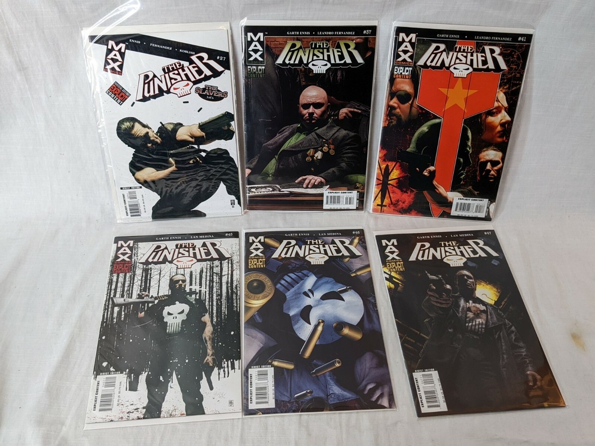 30x Marvel MAX Comic Lot: The Punisher MAX (2004) - Ennis, Larosa