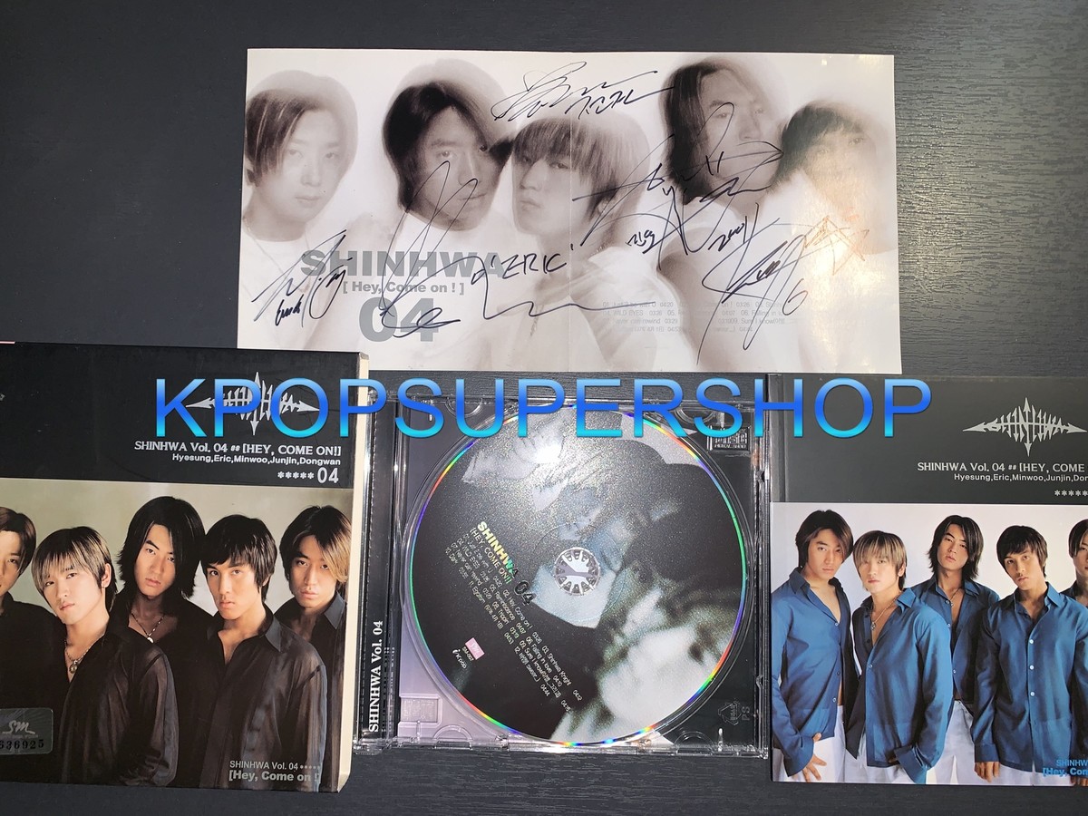 Shinhwa 4th Album Hey, Come On! Autographed Signed CD Shinhwa 4th Album Hey, Come On! Autographed Signed CD
