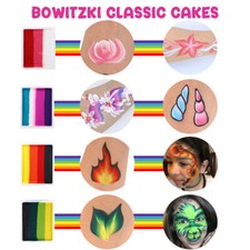Bowitzki Water Activated Split Cakes 1 Stroke Face Painting for Kids Adult Art