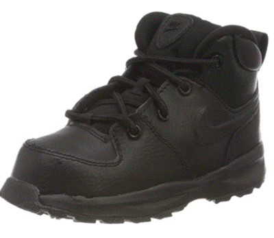 Nike Manoa Leather Boots Black BQ5374 001 Toddler Kids Size 6C NEW