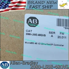 Factory Sealed AB 2080-L50E-48QVB Micro850 48 I/O ENet/IP Controller