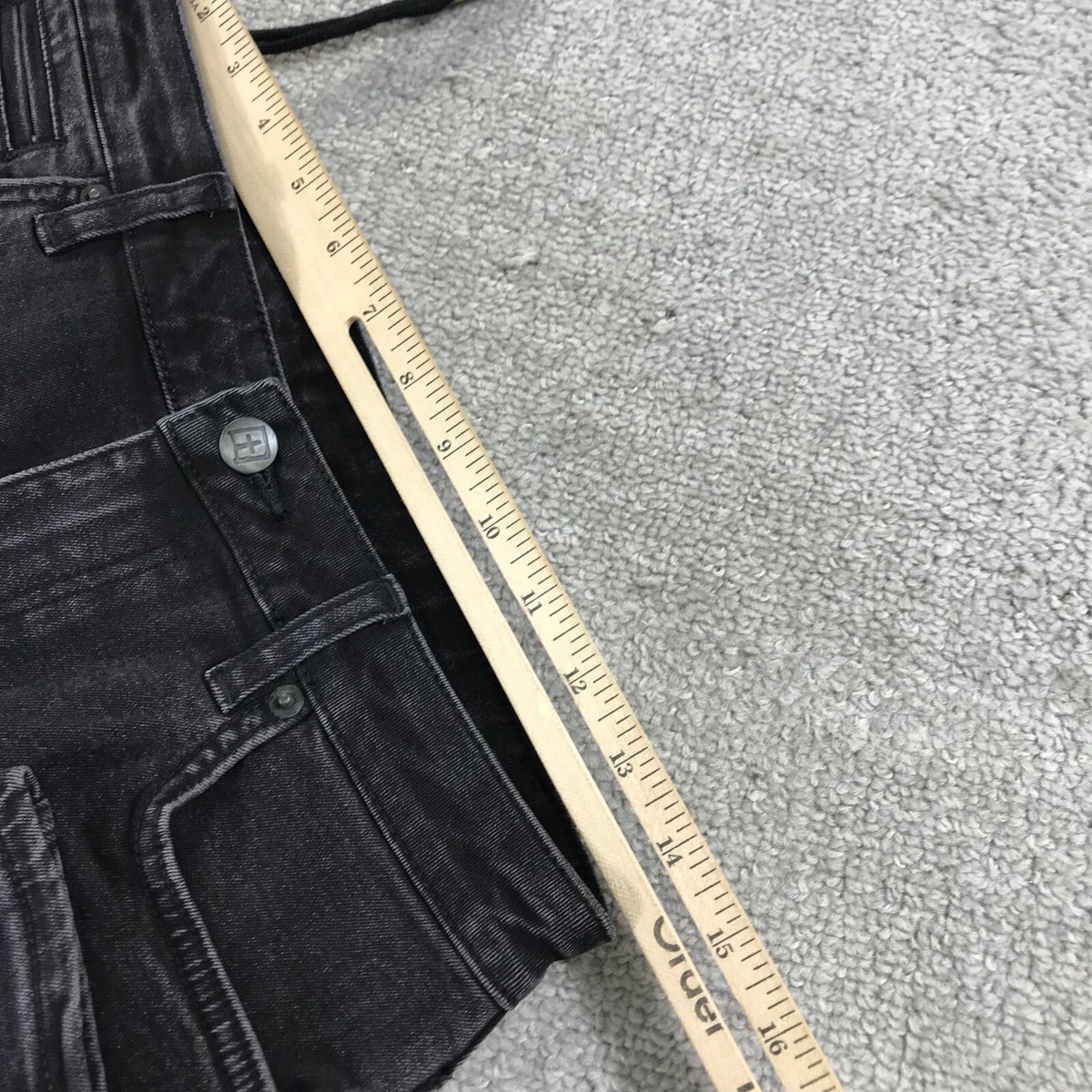 KSubi Jeans Womens 29 Spray On Hell Cat Ripped Raw Hem Skinny