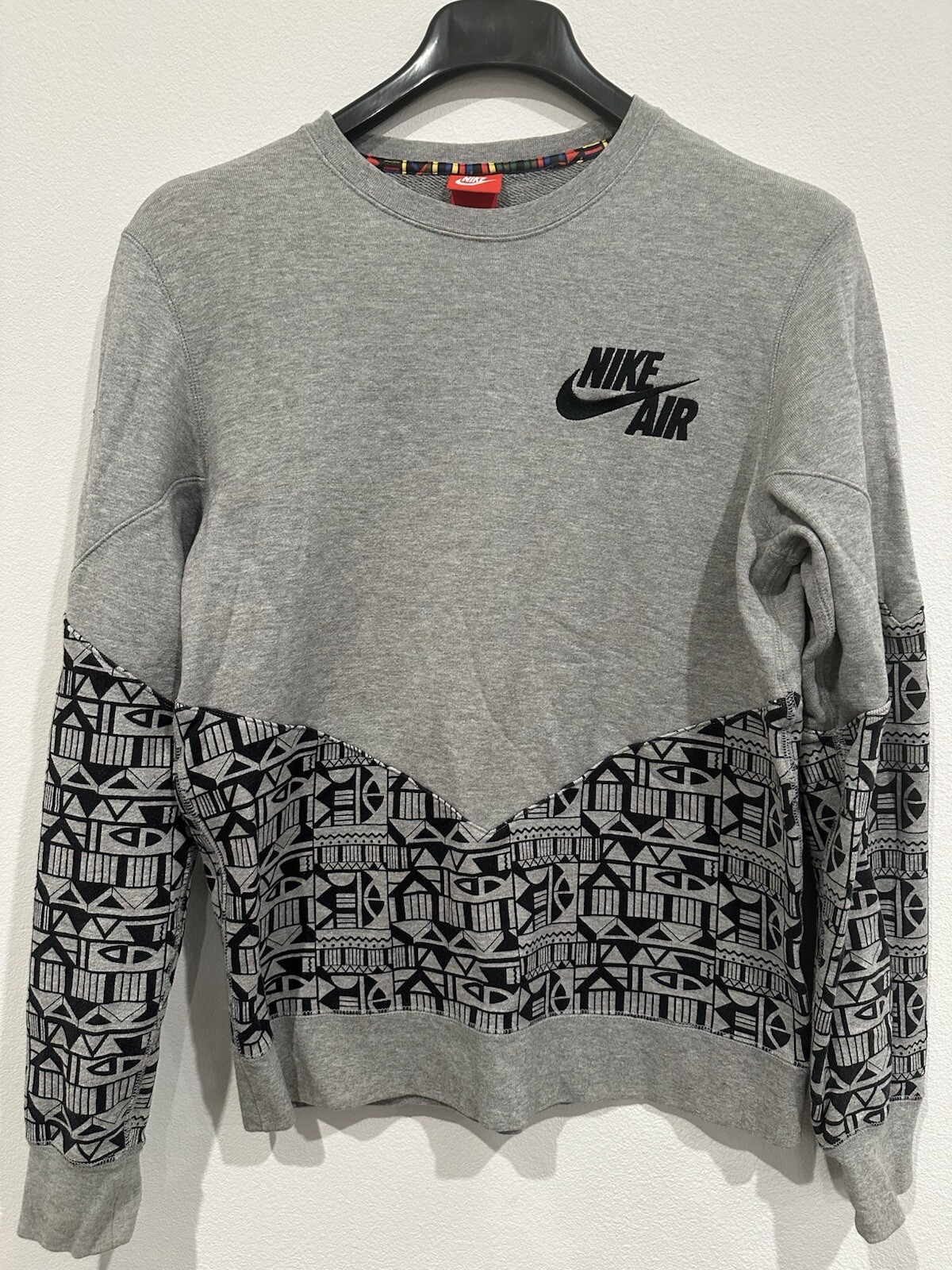 NIKE MEN'S BB PIVOT PRINT CREW SWEATSHIRT 612909-063 Size Medium, M