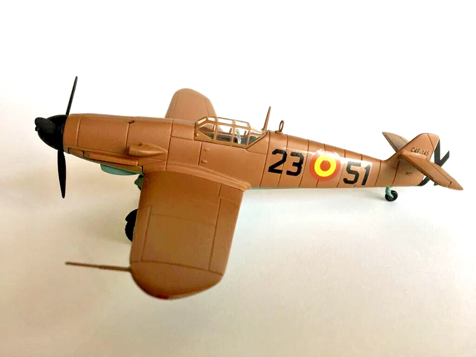 FRANKLIN MINT 1:48 ARMATURA B11B595 MESSERSCHMITT BF 109F FORZA AEREA SPAGNOLA - Immagine 2 di 4