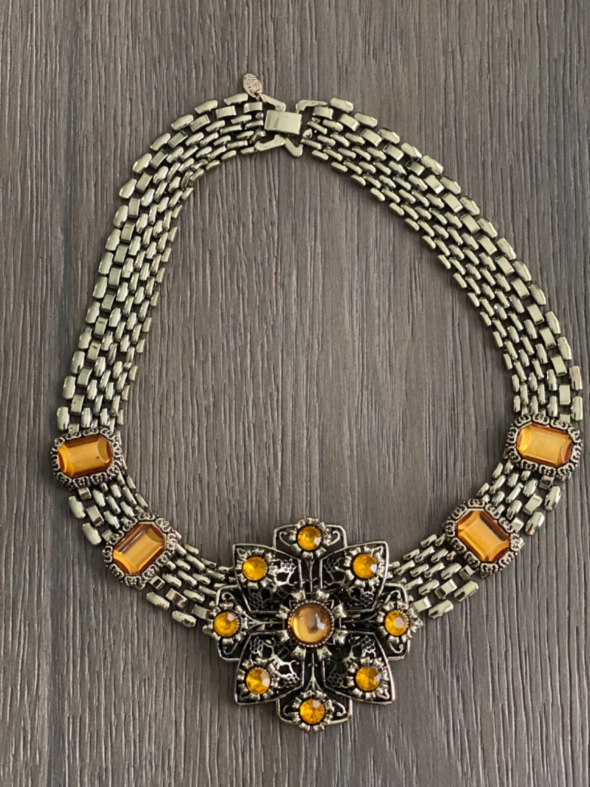 Collier Long Marlyn Schiff - Ton Cuivre Bleu Cristal, 39 Pouces, Neuf Sans Emballage